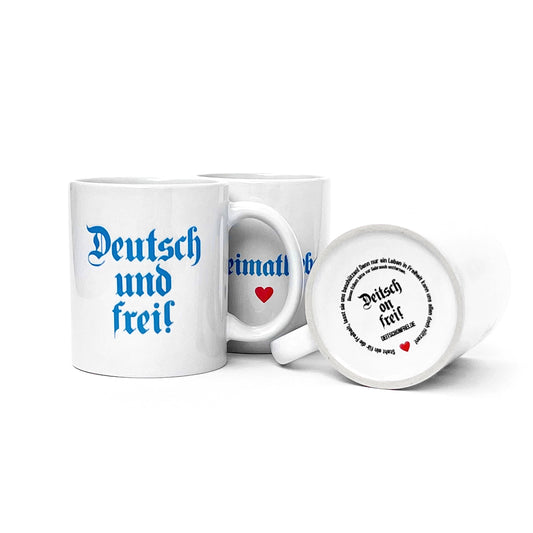 Deutsch und frei! Tasse inkl. kostenfreiem Versand