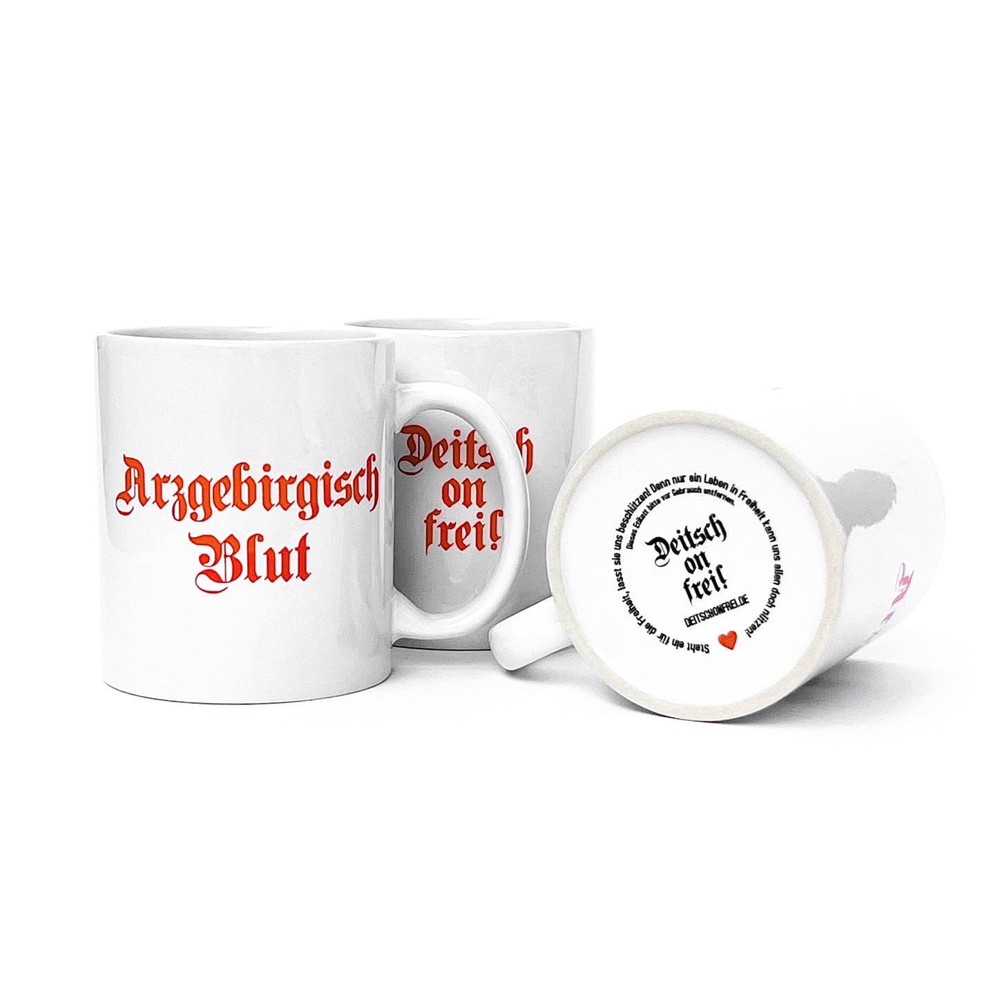 Arzgebirgisch Blut Tasse inkl. kostenfreiem Versand